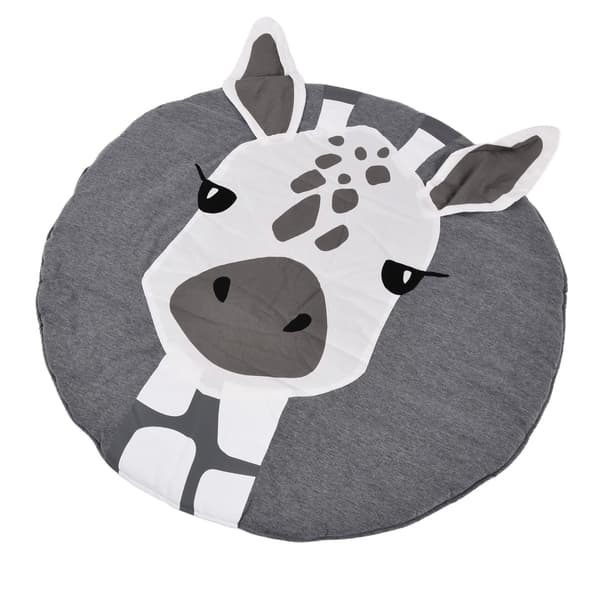 Blød bomulds babylegemåtte med girafmønster, bred anvendelse, kravletæppe til spædbørn