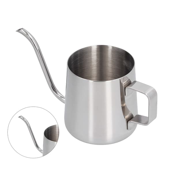 250 ml rustfri stål hængende øre kaffekande med svanhals tud til kaffe og te til hjemmekontoret
