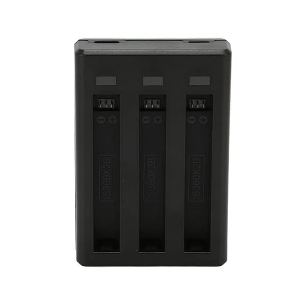 3-kanals batterilader Smart, sikker, rask batteriladerhub med LED-indikator for Insta360 ONE X2-kamera