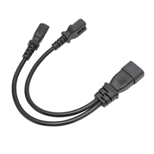 IEC320 C14 til dobbelt C15 ledning han til hun Sikkert strømsplitterkabel til skrivebordslampe Printerprojektor 100‑250V 12.6in