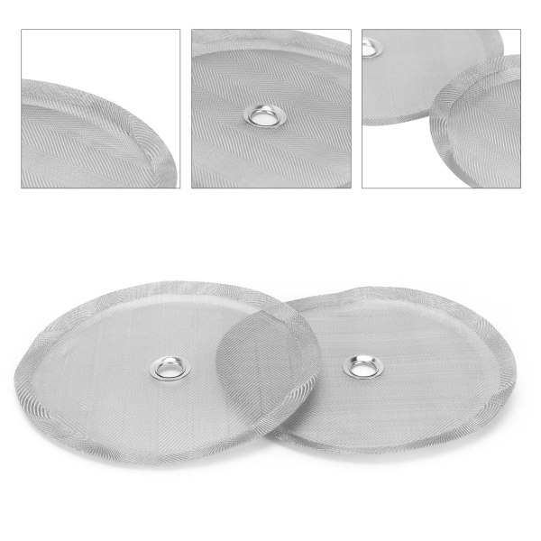 Utskifting av kaffepressfilter i rustfritt stål - 2 pakke, 100 mesh