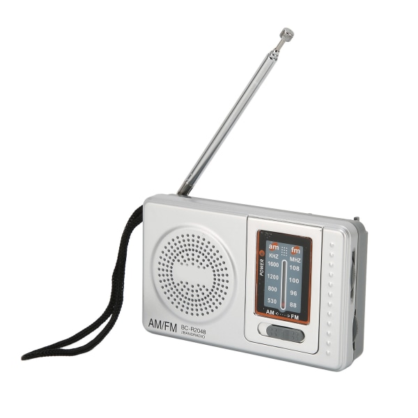 Kannettava radio DSP Chip AM FM-transistoriradio sisäänrakennetulla kaiuttimella kotimatkailun viihdetyöhätätilanteeseen
