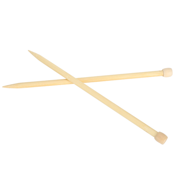 2 st stickor i trä 35 cm/13,8 tum stor storlek enkel spets vävverktyg för DIY halsduk tröja 12 mm