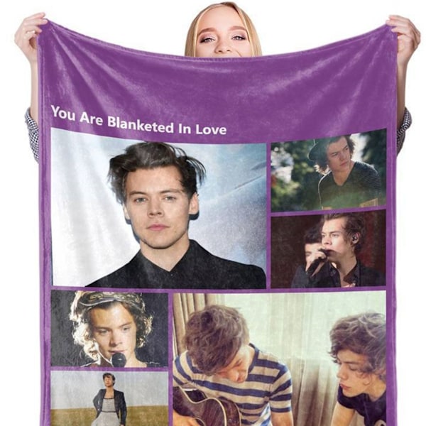 Täcke Andningsbart Ljus Färg Klar Tryckt Heminredning Polyester Maskintvättbar BL603I‑1 100x120cm