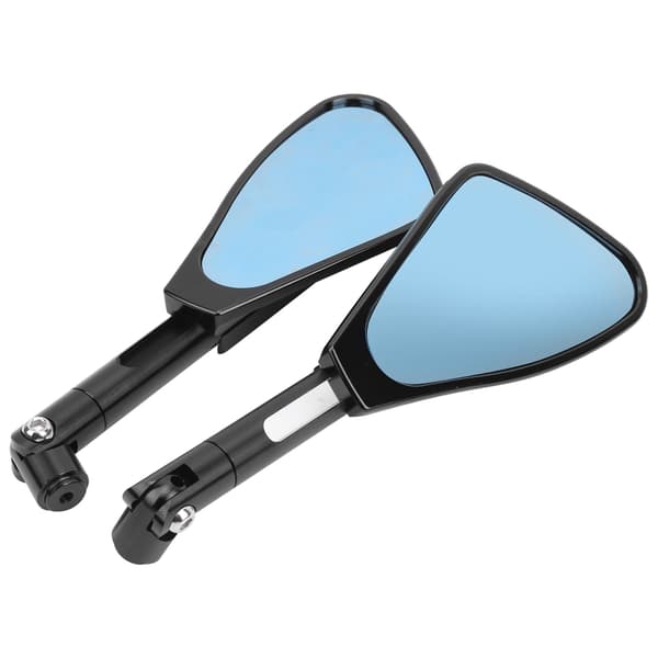Par Motorcykel Backspeglar Universal Anti-Bländning Triangulär Bakre Glas Aluminiumlegering