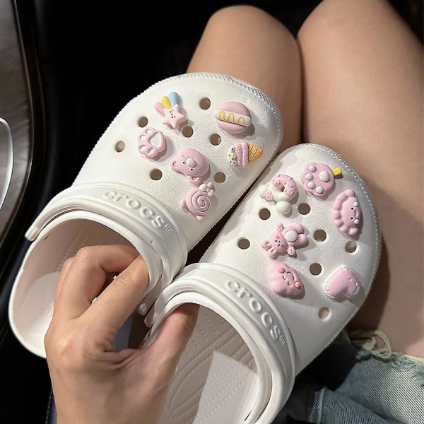 Pink Bear kenkäkorut - 12 kpl set | Täydellinen juhlalahja teini-ikäisille, miehille ja naisille