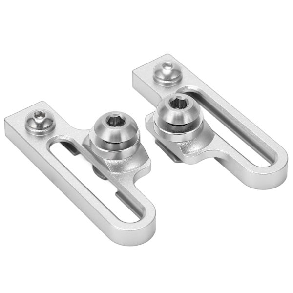 2st Bike C Clamp Bromsbelägg Aluminiumlegering Förlängning C Bromsok Adapter Bromsar för landsvägscyklar Silver