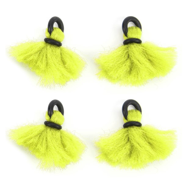 4pcs Fly Fishing Float Yarn Strike Indicators Drift Hook Positioning Floats BobbersFluorescent Yellow