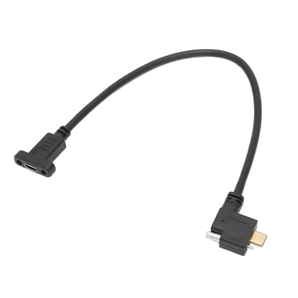 Type C til Type C-kabel 10 Gbps 5A 4k gullbelagt standard 16+1 kjerner 0,3 meter hann til hann USB3.1-kabel