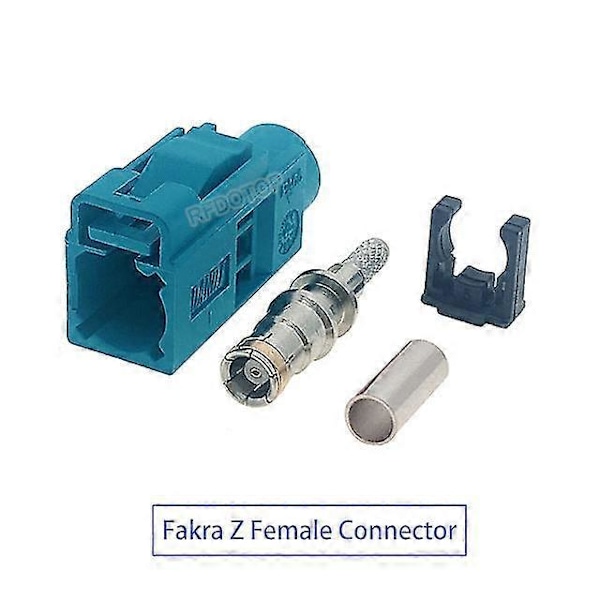 Fakra A B C D E F G H I K Z Hun Crimp Connector Bilradio Fm Gps Antenne Fakra Adapter Til Rg316 Rg174 Pigtail Kabel Fakra Z Hun