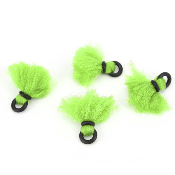 4 stk. Fly Fishing Float Garn Strike Indikatorer Drift Krog Positionering Floats BobbersGrøn