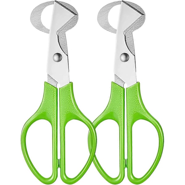 2 Stycken Present Vakteläggsax, Vakteläggsax i Rostfritt Stål, Äggskalskniv, Äggskalskniv för Att Klippa Vaktelägg, Äggskalsöppnare för Hemmet,