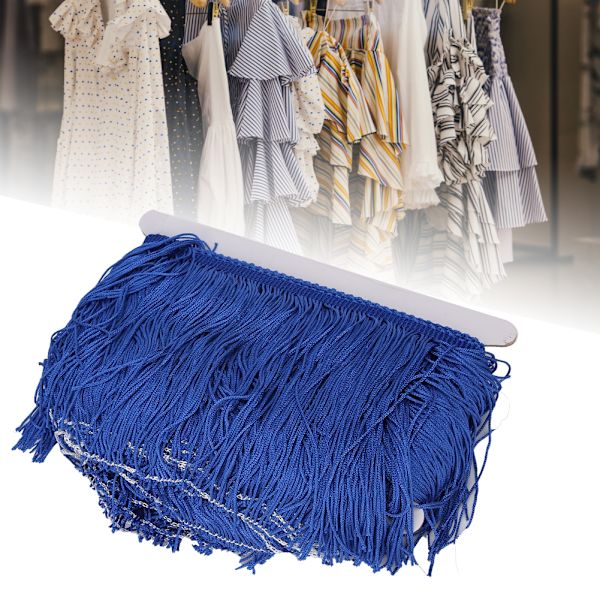 Kvaster Frynser Blonder Latin Kjole Scene Tøj Sko Håndværk Gardin DIY Tilbehør 14cm / 5.5inRoyalblue