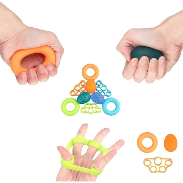 Hand Grip Strengthener - Gitarr Finger Handled Tränare Stärkare - Ångest Stress Relief Terapi