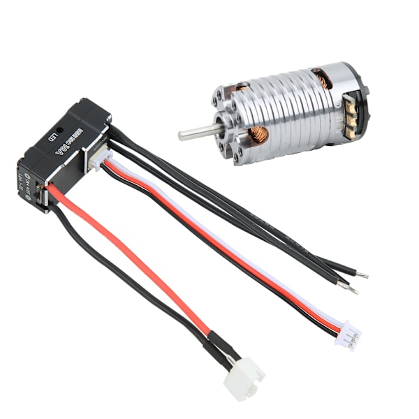 1410 Børsteløs motor 18A Sort ESC RC Erstatningstilbehør Reservedel (Titanfarge 7500KV)