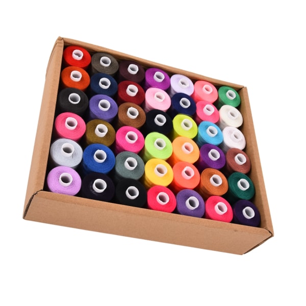 Set Polyester 1000 Yards 42 färger Hushålls- DIY-broderispolarsats