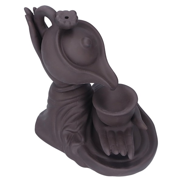 Buddha hånd Tilbageflow Røgelse Brænder Ornament Røgelse Holder Feng Shui Dekorationer