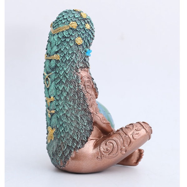 Jordens Moder Gudinne Statue Moder Jordens Gudinne Gaia Statue Håndmalt harpiks Kunsthåndverk Morsdagsgave S