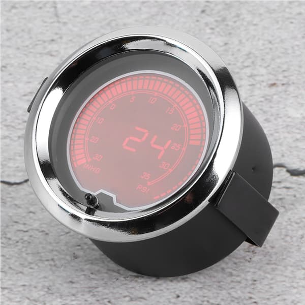 2in/52mm Universal 7 farveskift bil turbotryksmåler 10000RPM LCD-display eftermontering