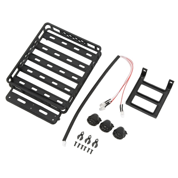 RC-kattoteline LED-valoilla, universaali simuloitu matkatavarateline-sarja 1/14 RC-autotarvikkeisiin
