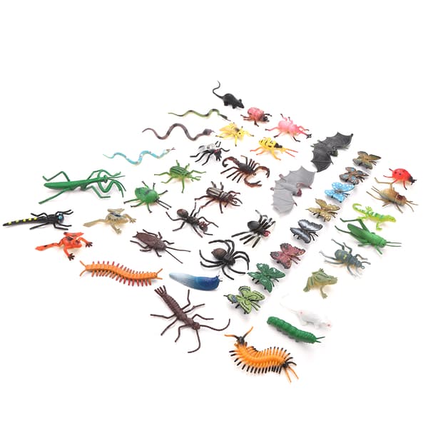 43 st / set Dinosaurier Insekter Modell Hög Simulering Barn Utbildning Modell Set Dinosaurier Modell