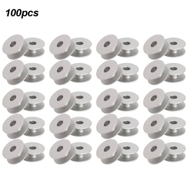 100 stk. metallspoler for flat broderi bil symaskin erstatningstilbehør 40264A Flat