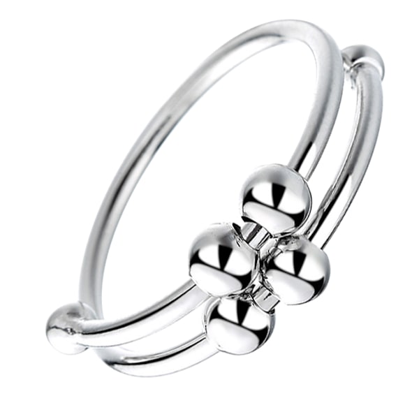 Kvinnor Dubbellager Ring Justerbar Öppen Hög Polsk Enkel Fashionabla Ring för Party Date Jul Alla hjärtans dag
