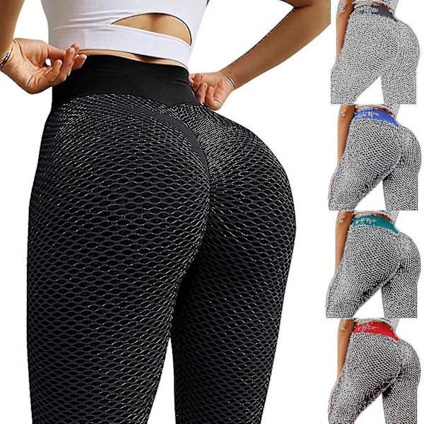 Højtydende yoga leggings til kvinder - Form og løft til fitnesscenter og fitness 2XL grøn