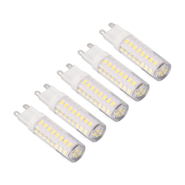 5 kpl 7 W himmennettävää G9 LED-lamppua, LED-valolamppu, energiansäästöinen valonlähde, G9-kaksinapainen lamppu, 220 V