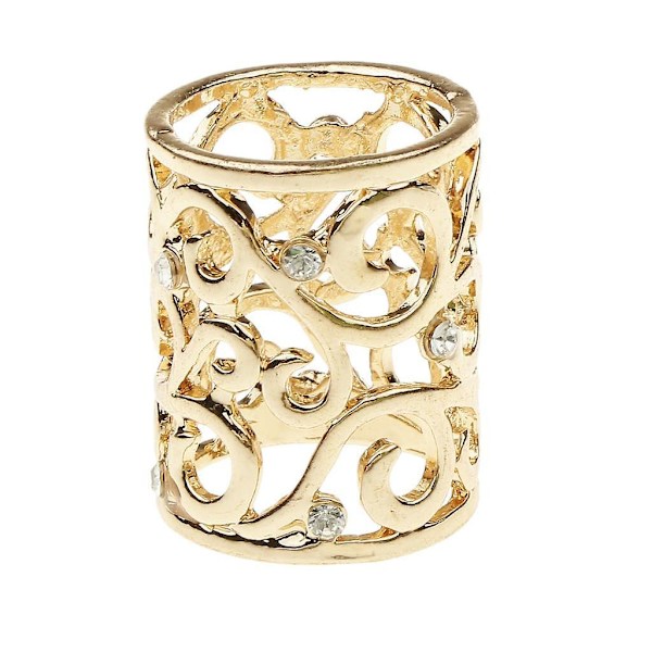 Sjalring Modern Enkel Cylinder Sjalspänne Gåva Alla hjärtans dag Mors dag Guld