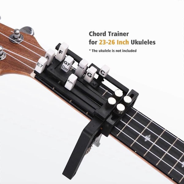 Bärbar Ukulele Finger E x erciser Gitarrackord Träningsverktyg för Nybörjare