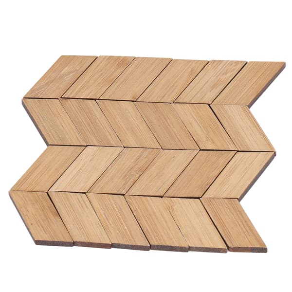 1/12 Dockhusgolv Verklighetstrogen Dekorativ DIY Montering Bambu Miniatyrgolvbräda för Sovrum Vardagsrum 24st