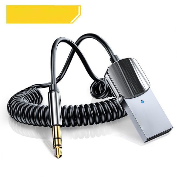 Bluetooth 5.0-mottaker med mikrofon, automatisk tilkobling, håndfri samtale, Bluetooth-sendermottaker for bil