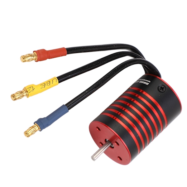 GTSKYTENRC 2838 Borstlös motor 4 poler RC Borstlös motor för 1/14 1/16 RC Bildel Svart Röd 4400KV