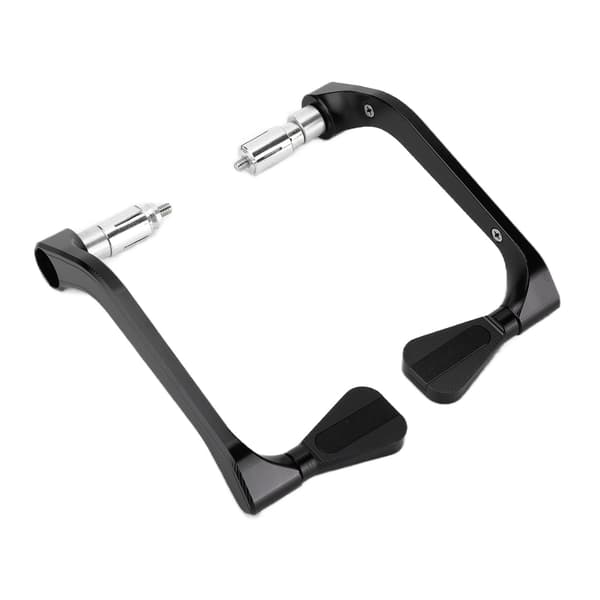 2PCS Motorcykel Styrskydd Aluminiumlegering Modifiering Underhåll Universal för 22mm/0.87in Svart