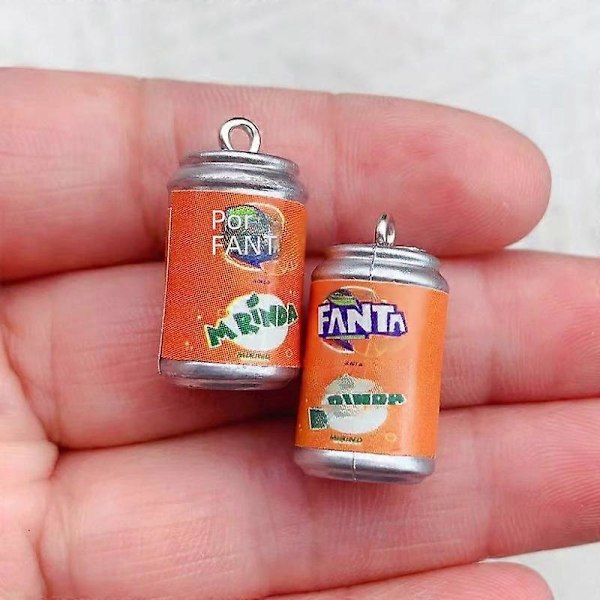 10 stk. 3D Coca-Cola flaskeformede harpiksvedhæng til smykkefremstilling DIY øreringe og armbåndstilbehør1