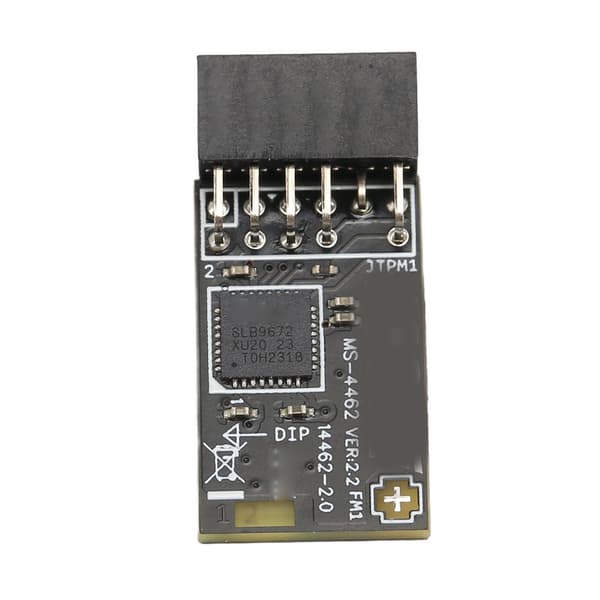 TPM2.0-modul TPM SPI 12-bens krypteringssikkerhedsmodul med SLB 9672 til MSI-bundkort til Windows 10 11