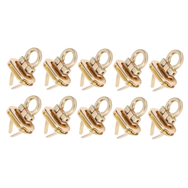 10 stk Turn Lock Solid Slitesterk legeringsmateriale Bred Klassisk stil Vrilåsfeste for Veske Veske Håndveske DIY