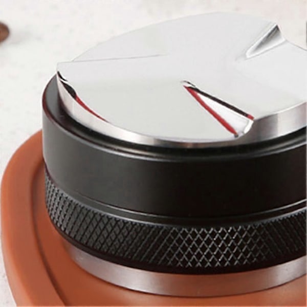 51/53/58mm 2-i-1 Dubbelhuvud Halkfri Kaffepulverfördelare Nivellerare Tamper TA 51mm