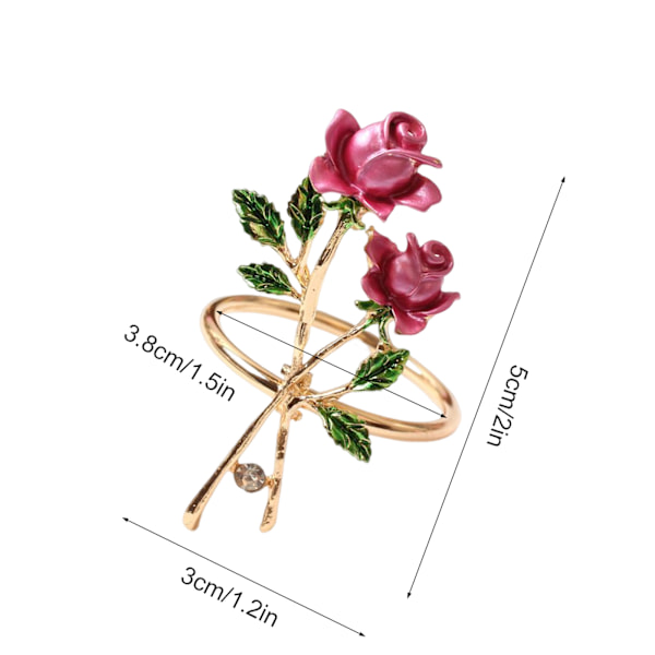 Rose Servietring i Legering