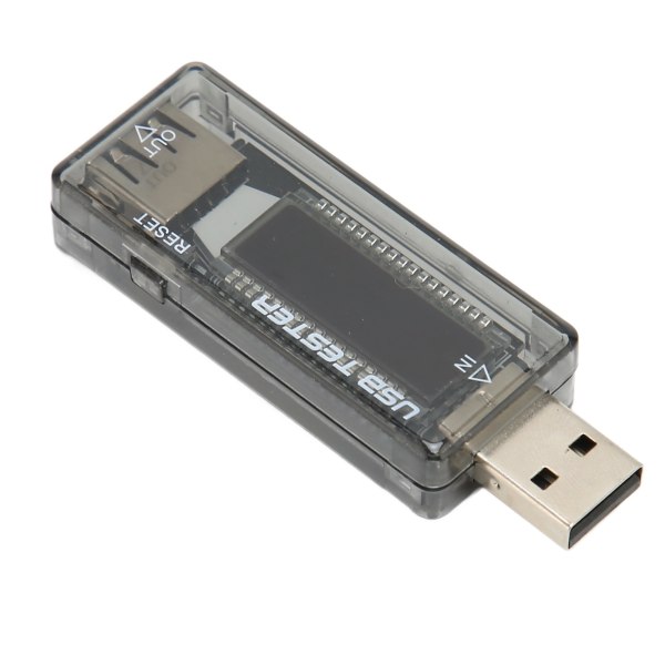 USB-opladermåler LCD-skærm Transparent bærbar strømspændingstester 3,5‑20V 0‑3,3A