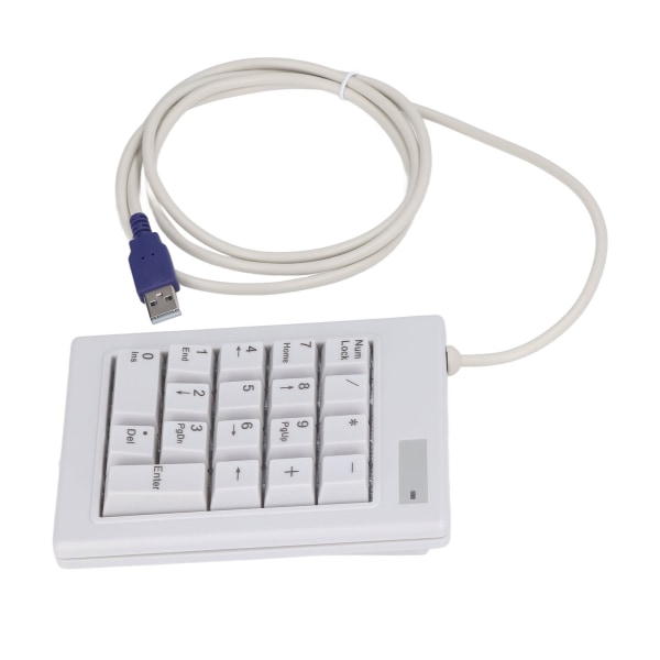 Mekanisk numerisk numerisk 18 taster Lineær handlingsbryter USB-port Sprutsikker antiskli-pads USB numerisk for kontorbankdisk
