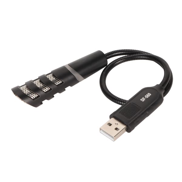 Mini USB-mikrofon brusreducering enknapps tyst design drivrutinsfri USB-svanhalsmikrofon för bärbar dator stationär dator