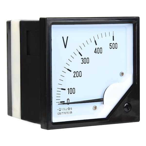 Firkantet panel voltmeter analog voltmeter AC 0-500V til elektroniske kontrolenheder