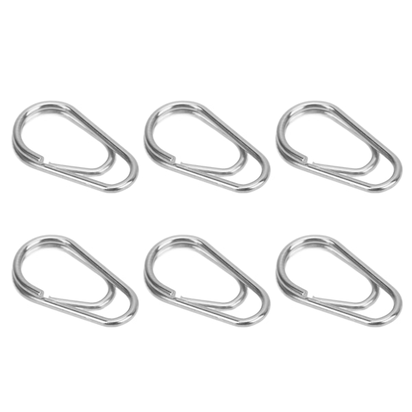100 st Fiske Ring Hög Draghållfasthet Hållbara Fiske Snaps Lockar Anslutningar Nr 8
