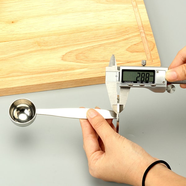 2 i 1 kaffeske Espresso Tamper og kaffemålske Dual Purpose Kaffeske