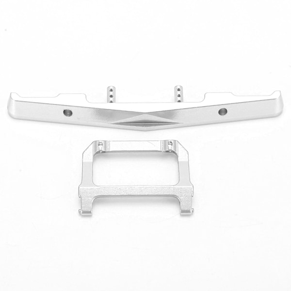 RC Front Bumper Aluminium Alloy Connector for AXIAL SCX24 C10 1/24 RC Car Upgrades PartsSilver