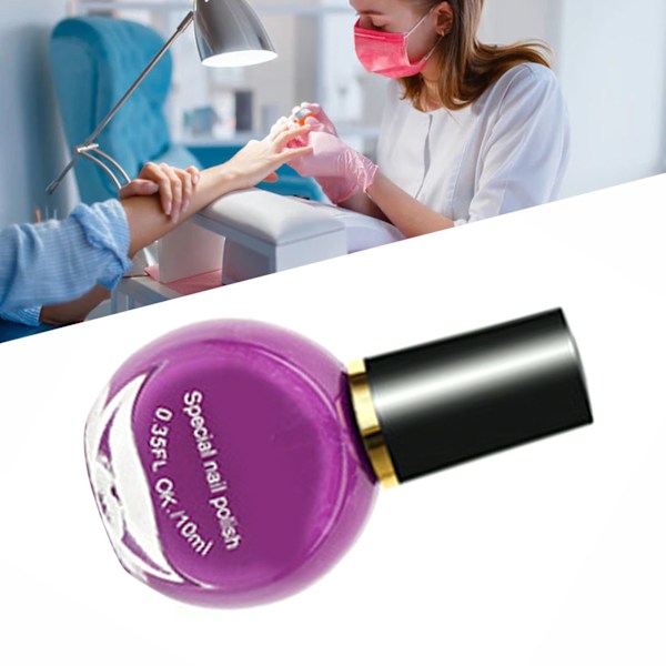 Kynsilakka 10ml Kylläinen kirkas väri Elegantti tyyli Nopea kuivuminen Pitkäkestoinen Nopeasti kuivuva kynsilakkaE049-12