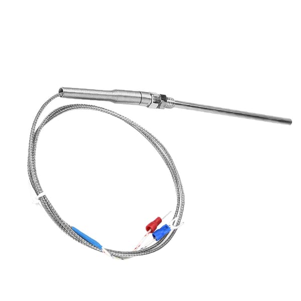 M8 Gänga Typ K Termoelement 100mm Sond Temperatursensor Kabel 0-400℃ (1 m)