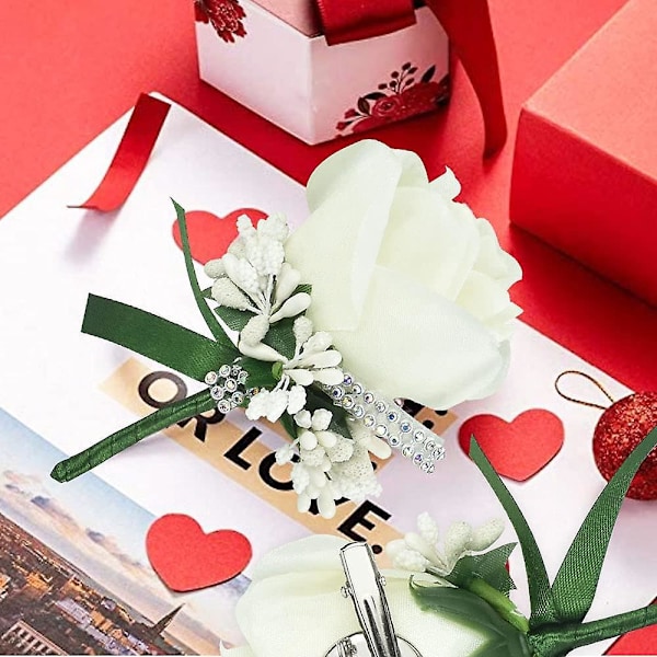 Silkeblomster til bryllup og arrangementer - 4 stk.